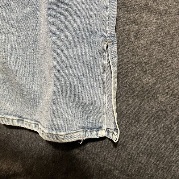 Forever 21 Torn Knee Denim Jeans Women's Size 24, Split Ankles, Distressed - Picture 5 of 5